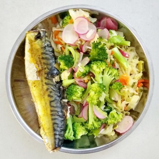 Oven Mackerel w/i Veggies