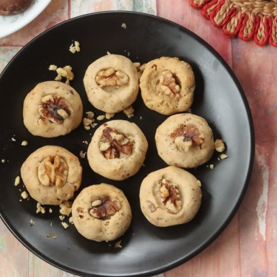 Walnut Shortbread Cookies