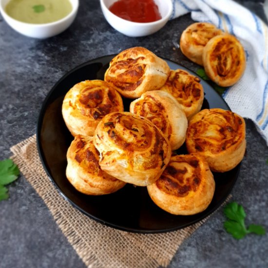 Puff Pastry Samosa Pinwheels