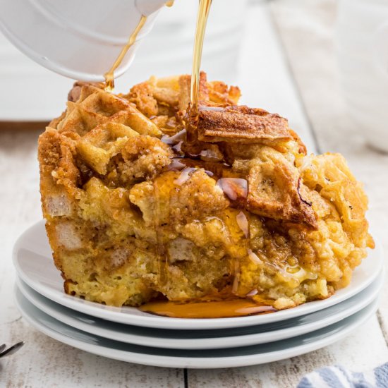 Chicken and Waffle Casserole