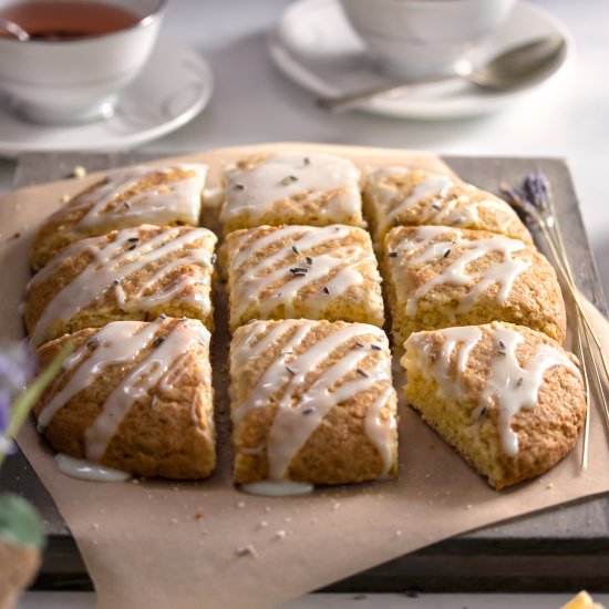 Meyer Lemon Lavender Scones