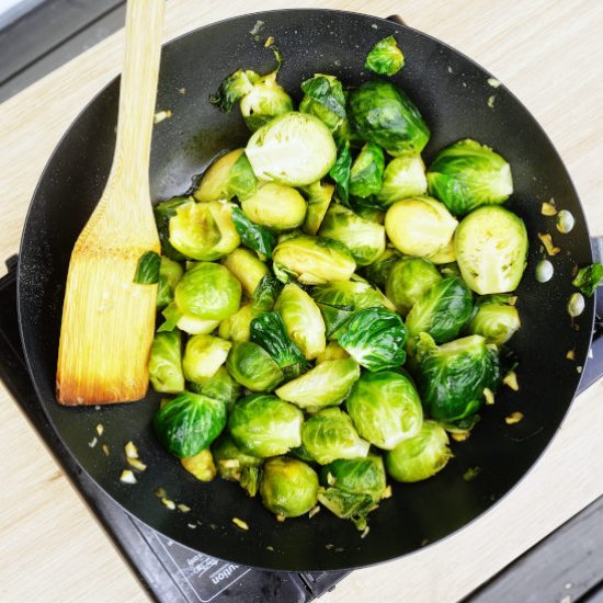 Brussels sprouts stir-fry recipe