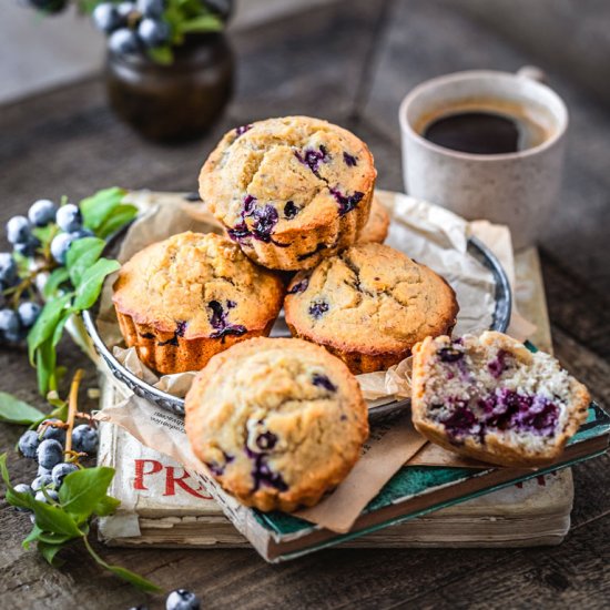 Banana Blueberry Muffins