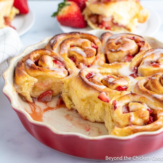 Strawberry Sweet Rolls