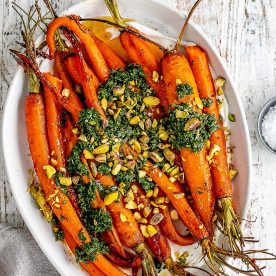 Harissa Roasted Carrots