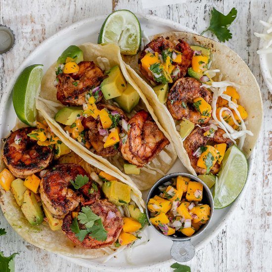 Jerk Shrimp Tacos