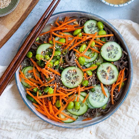 Miso Sesame Soba Noodles