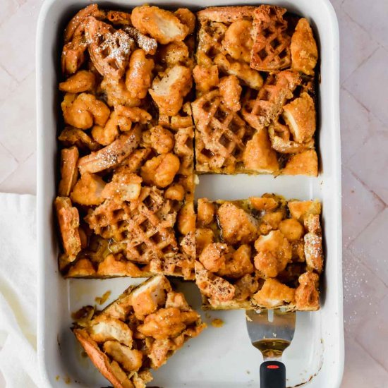 Chicken and Waffle Casserole