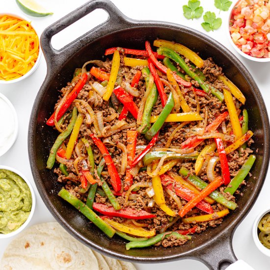 Ground Beef Fajitas