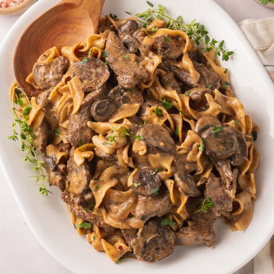 Dutch Oven Beef Stroganoff