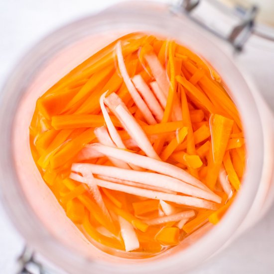 Pickled Carrots and Daikon