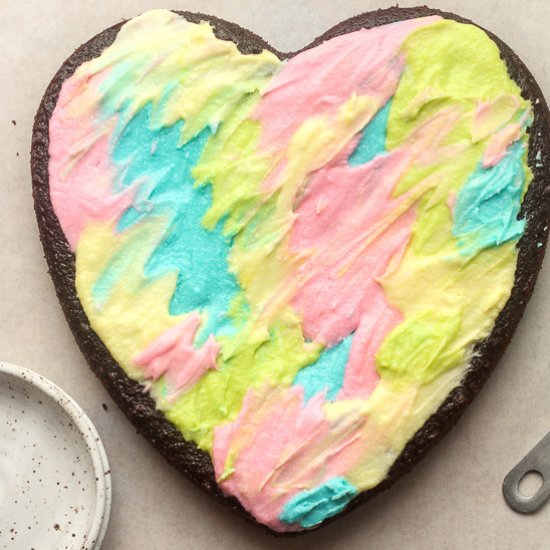 Heart Shaped Chocolate Cake