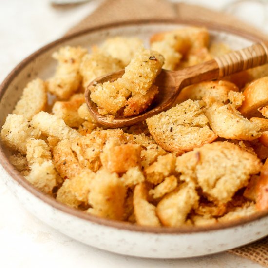 Homemade Sourdough Croutons