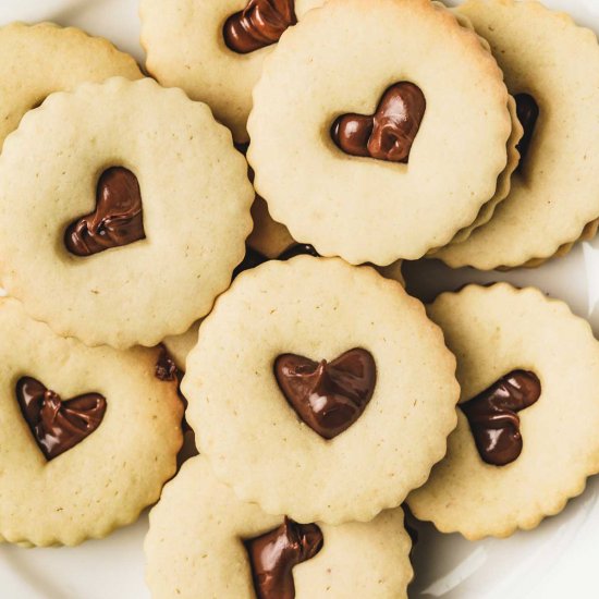 Nutella Linzer Cookies