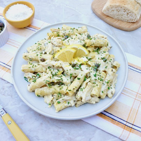 Creamy Chicken Piccata Pasta