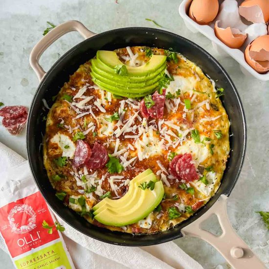 Salami and Egg Frittata