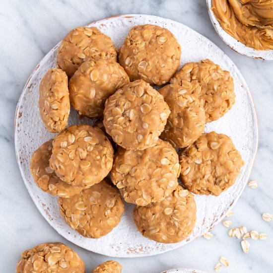 No Bake Peanut Butter Cookies