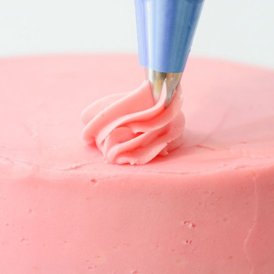 Easy Pink Buttercream