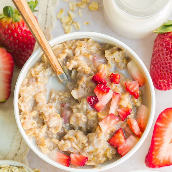 Strawberries and Cream Oatmeal