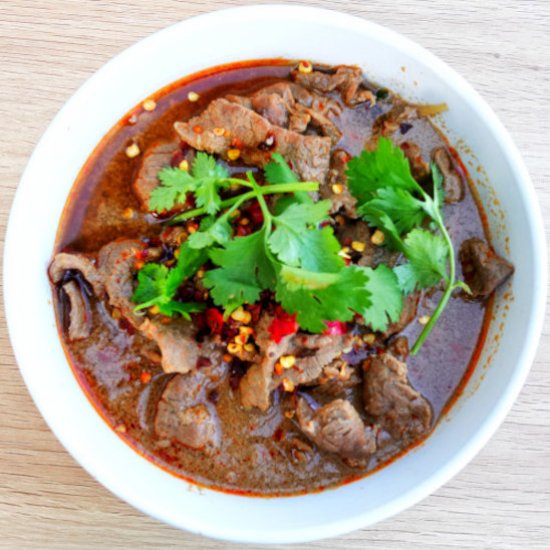 Sichuan boiled beef