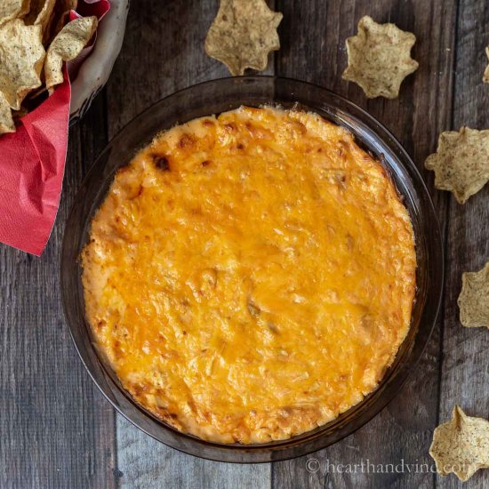 Buffalo Chicken Dip no Cream Cheese