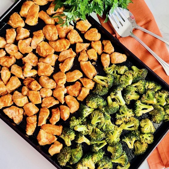 Sheet Pan Buffalo Chicken