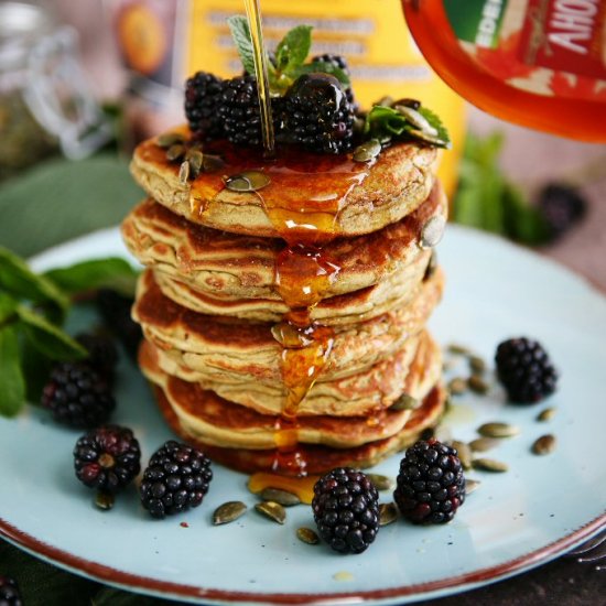 Pumpkin Seed Flour Pancakes