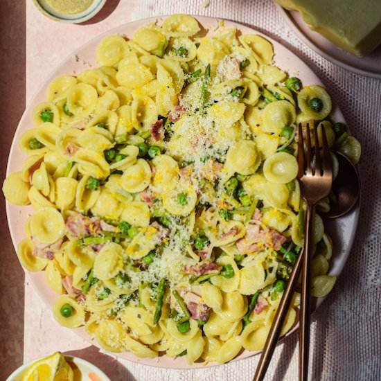 Spring Pasta With Asparagus, Peas