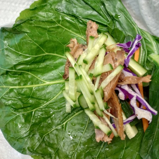 Duck Collard Wraps/Summer Rolls