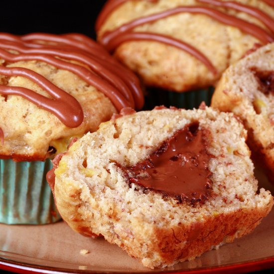 Banana Nutella Muffins