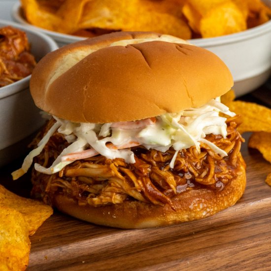 Crock Pot Pulled BBQ Chicken