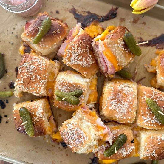 Honey Butter Ham and Cheese Sliders