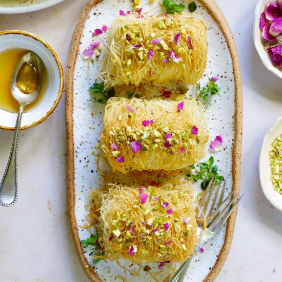 Savory Kataifi Rolls with Cheese