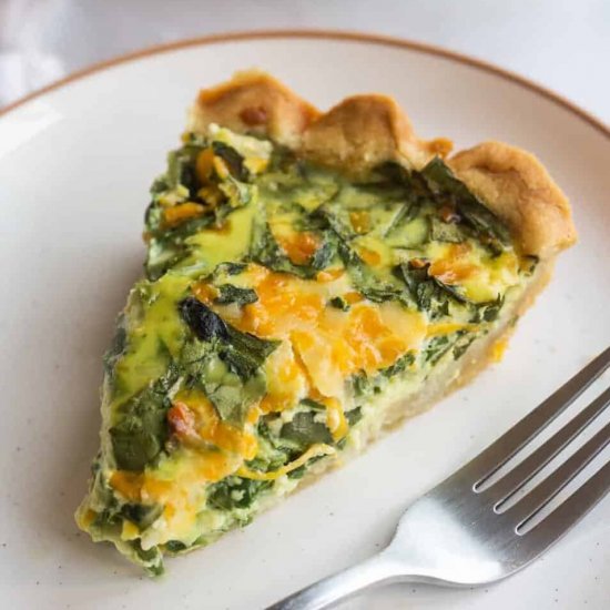 Spinach & Cheese Quiche