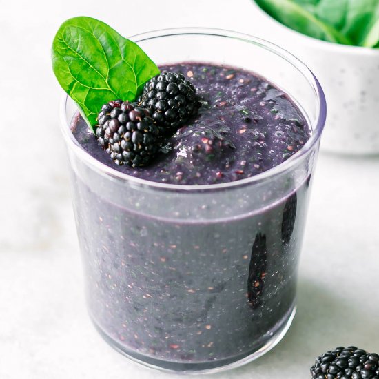 Blackberry Spinach Smoothie