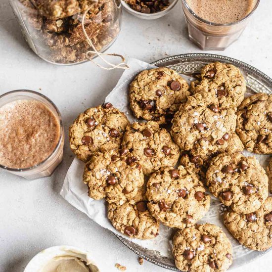 super chewy vegan oatmeal chocolate