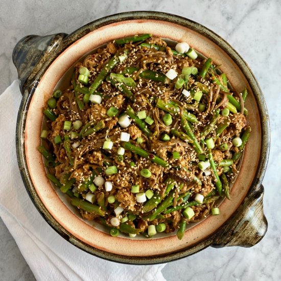 Pork & Asparagus Soba Noodles