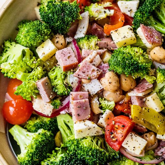 Italian Sub Broccoli Salad