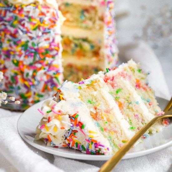 Vegan Funfetti Cake