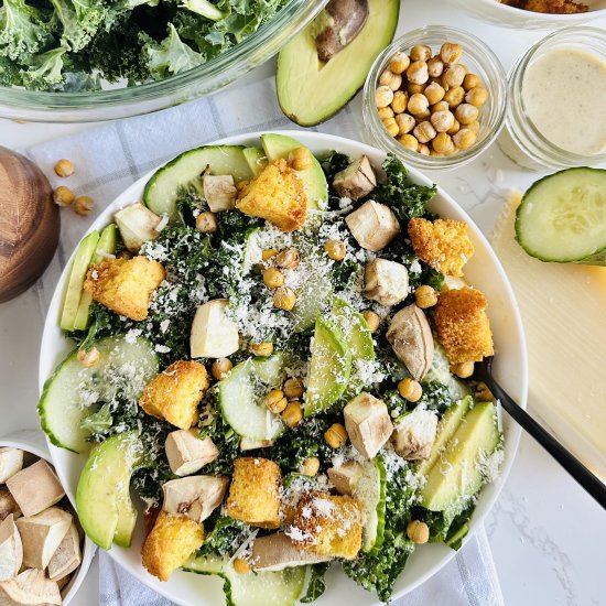 Healthy Kale Cesar Salad