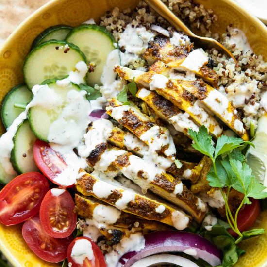 Chicken Shawarma Grain Bowls