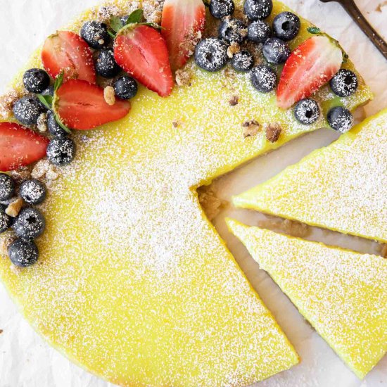 Vegan Berry Lemon Curd Tart