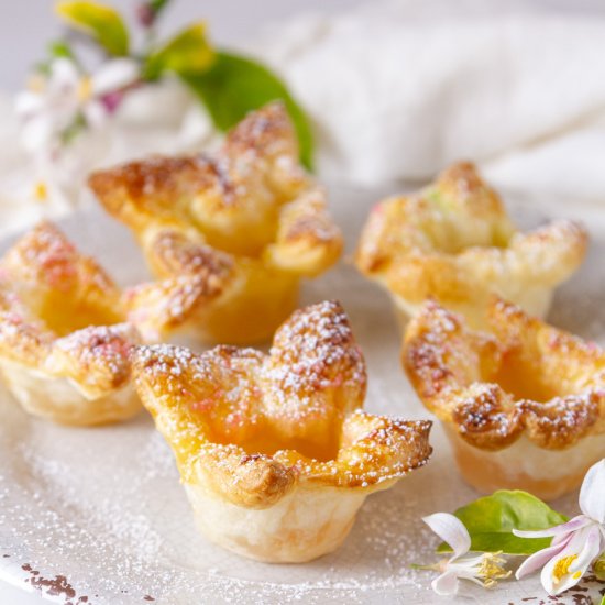 Lemon Curd Puff Pastry Cups