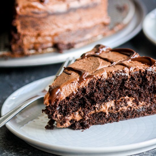 Eggless Chocolate Layer Cake