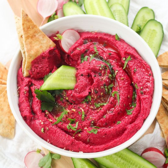 Easy Beetroot Hummus