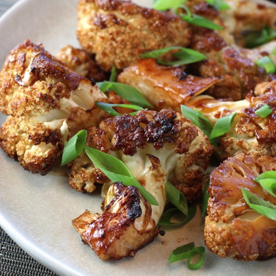 Char siu roasted cauliflower