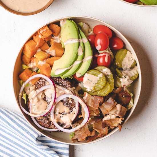 Deconstructed Burger Bowls