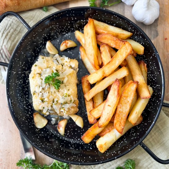 Garlic Fish with Potatoes