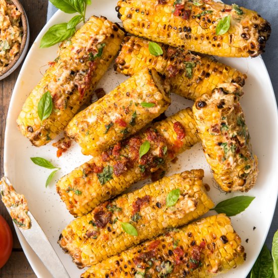 Corn with Sun-Dried Tomato Butter