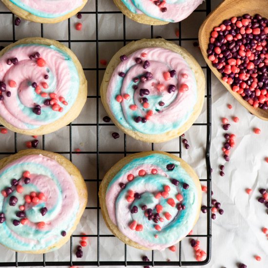 Cotton Candy Crumbl Cookies